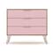 Manhattan Comfort Rockefeller Dresser, Nature and Rose Pink 103GMC6 - alternate 1